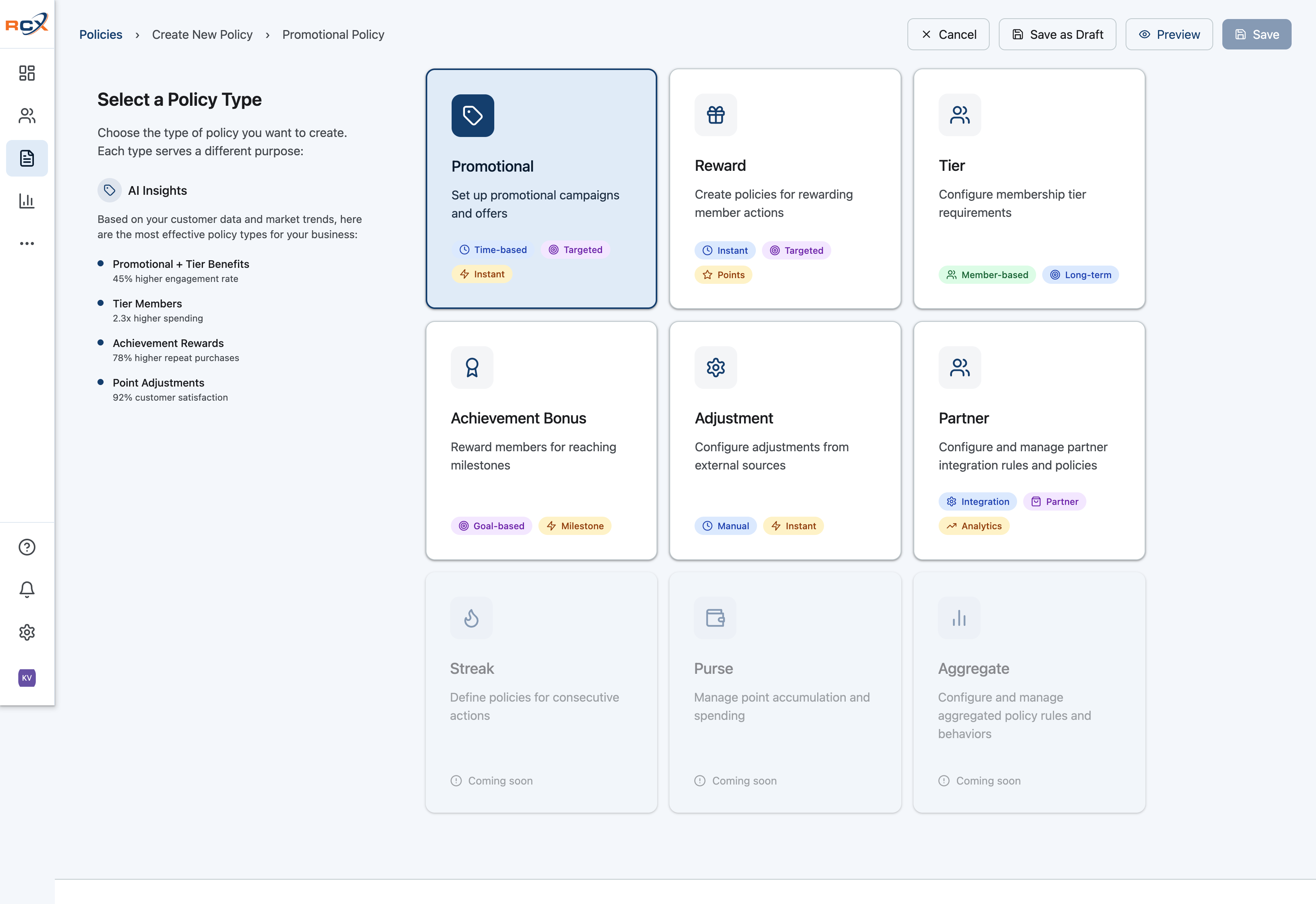 Loyalty Platform Dashboard